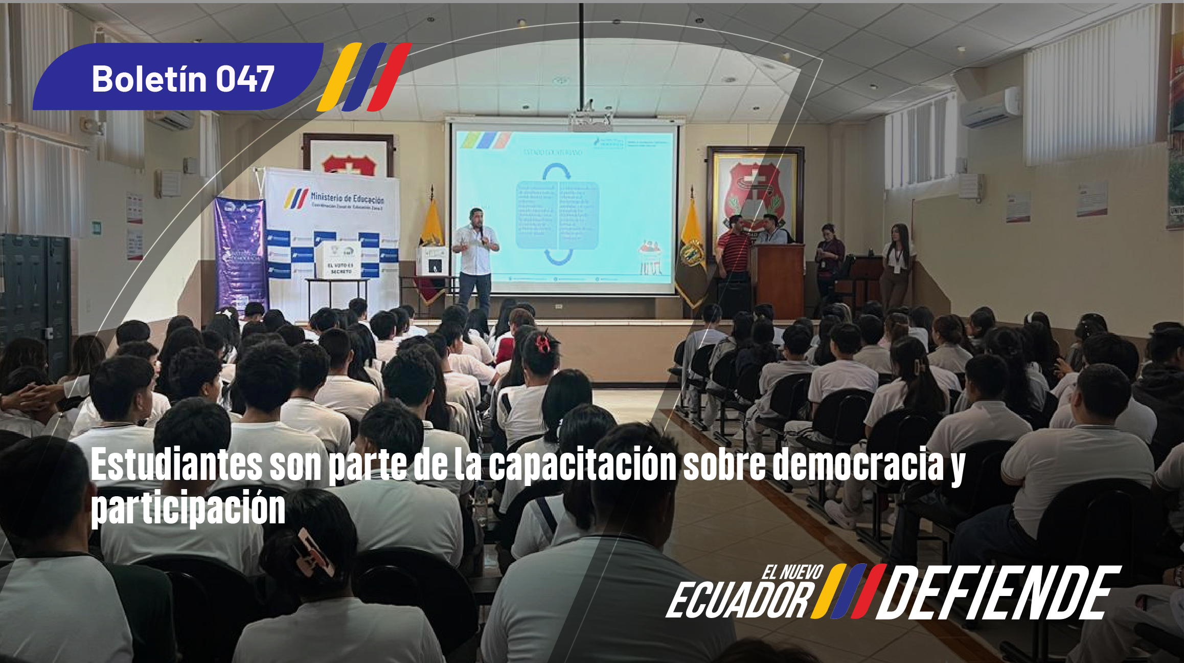 932 estudiantes son parte de la capacitación sobre democracia y participación